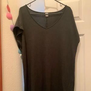 Old Navy hunter green v-neck t-shirt dress